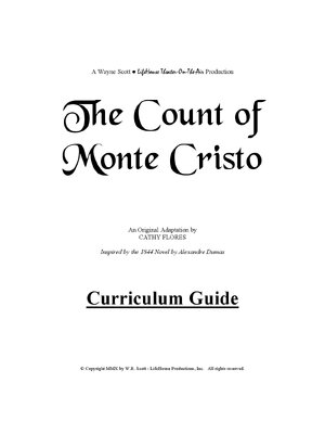 Thumbnail for The Count of Monte Cristo - Curriculum Guide