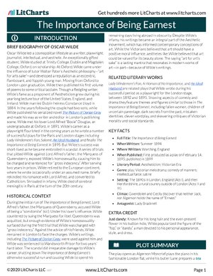 Thumbnail for The Importance Of Being Earnest LitChart