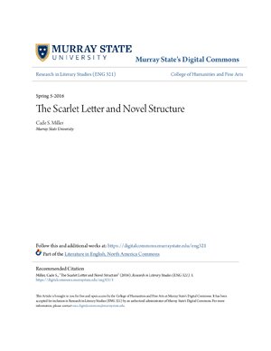 Thumbnail for The Scarlet Letter And Novel Structure
