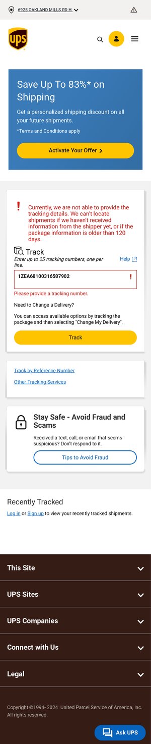 Thumbnail for Tracking UPS United States