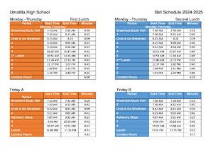 Umatilla High School Bell Schedule 23 24 thumbnail