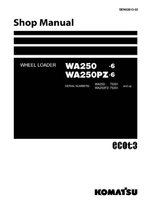 Thumbnail for Wa250 6 Komatsu Shop Manual