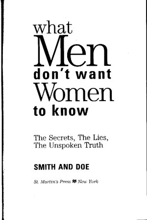 (PDF) What Men Don'T Want Women To Know - Download