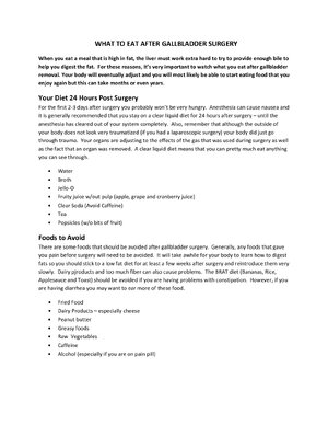 Thumbnail for What to Eat after Gallbladder Surgery