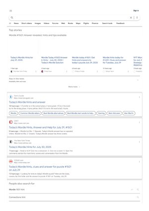 Thumbnail for Wordle Hints Google Search