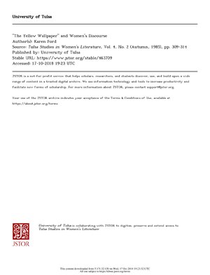 Thumbnail for "The Yellow Wallpaper" and Women's Discourse