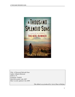 Thumbnail for A Thousand Splendid Sun