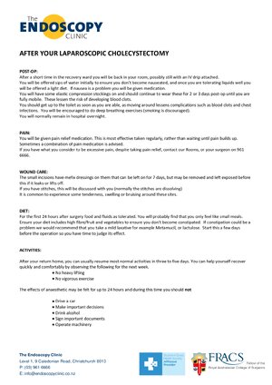 Thumbnail for After Your Laparoscopic Cholecystectomy