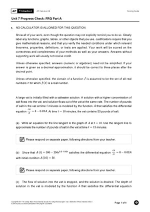Thumbnail for Ap Classroom Unit 7 Progress Check Mcq Answers