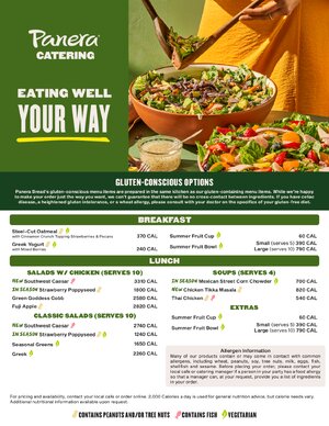Thumbnail for Panera Gluten Conscious Options