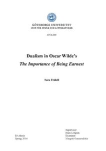 Dualism in Oscar Wilde’s The Importance of Being Earnest thumbnail