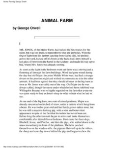 Animal Farm by George Orwell thumbnail