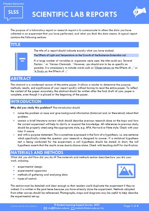Thumbnail for Scientific Lab Reports