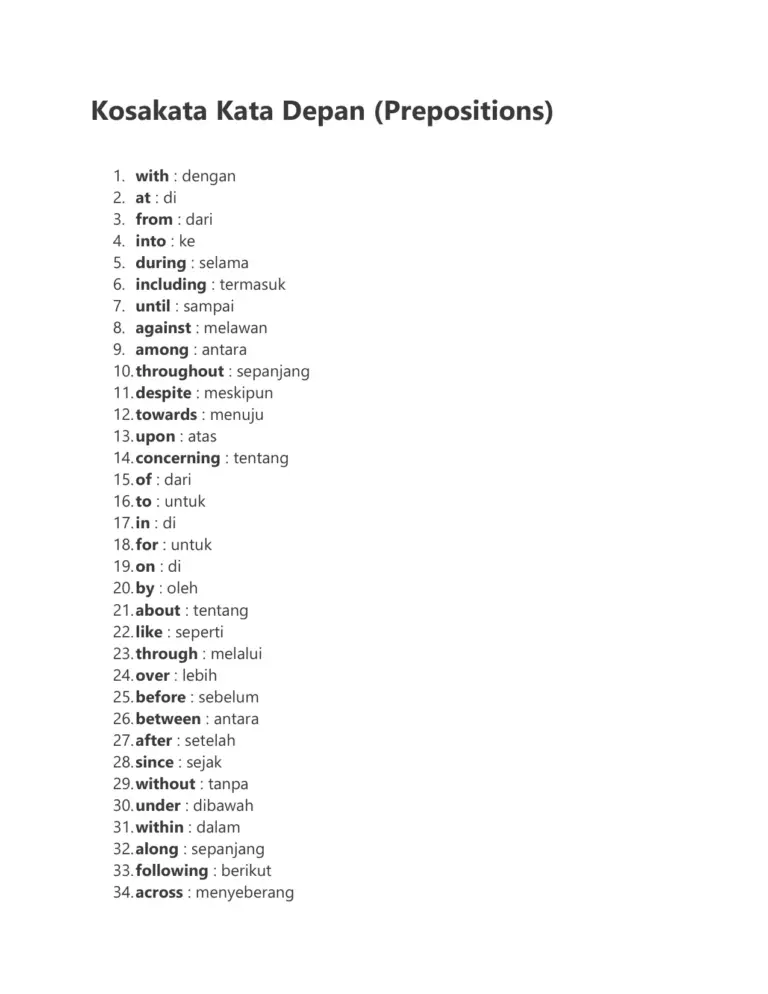 5000 Kosakata Bahasa Inggris