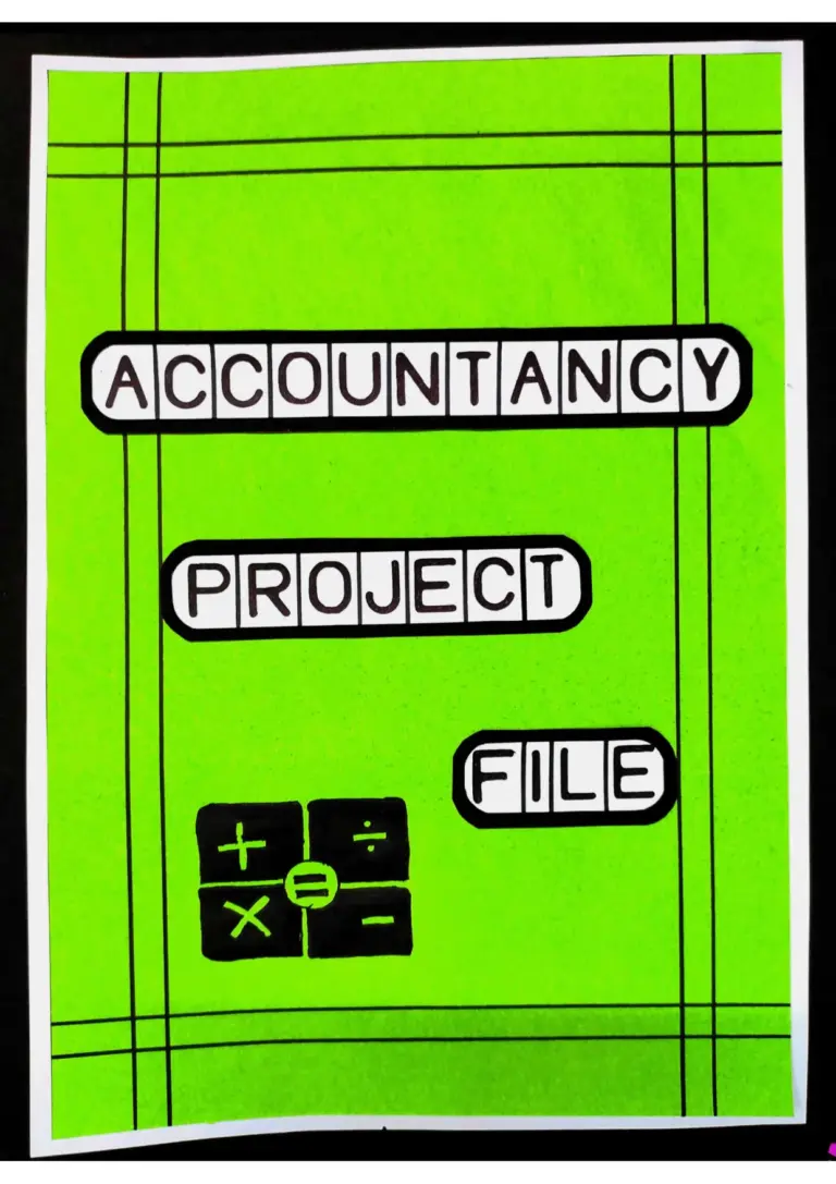 Accounts Project File Class 12th (HDFC LTD.)