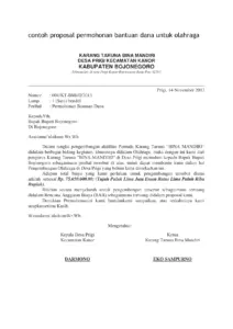 Contoh Proposal Permohonan Bantuan Dana Untuk Olahraga thumbnail