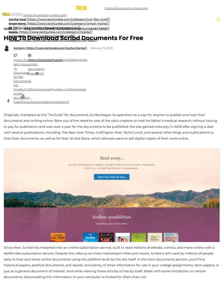 How To Download Scribd Documents For Free