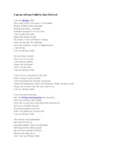 I Am An African Child By Eku McGred thumbnail