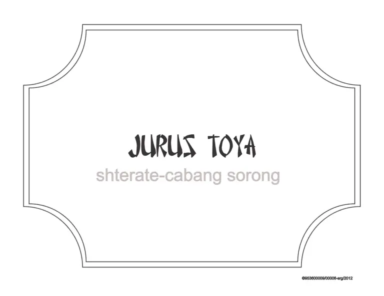 Jurus Toya Cab Sorong