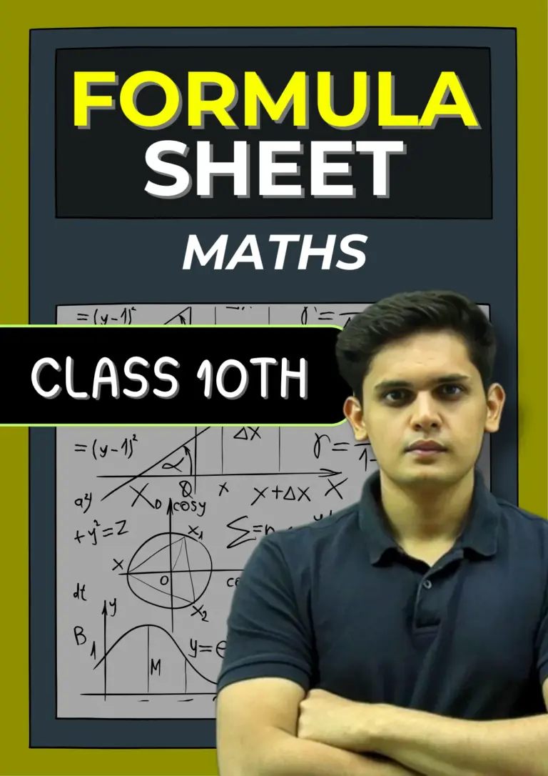 Maths FORMULA SHEET Class 10th (Prashant Kirad)