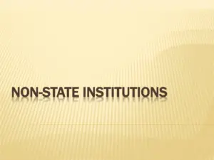 Non State Institutions thumbnail
