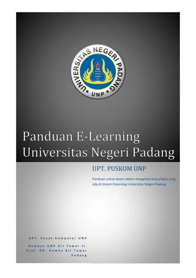 Panduan E Learning UNP PDF