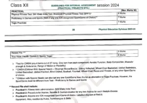 Practical File 2024 Physical Education Class 12 thumbnail