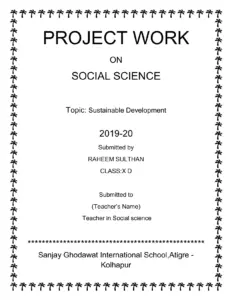 Project Work Social Science thumbnail