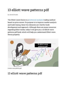 13 Elliott Wave Patterns PDF thumbnail