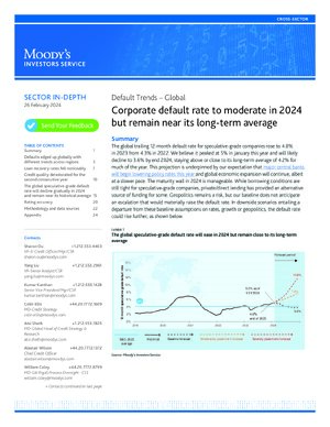 Thumbnail for 2024 Moody Prob Default & Recovery