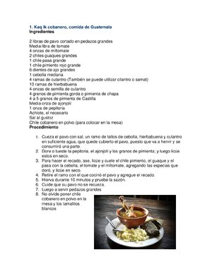 Thumbnail for 20 Recetas De Comidas De Guatemala