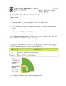 3.2.4 Journal The Distance Formula (Journal) thumbnail