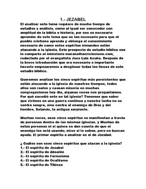 Thumbnail for 5 Espiritus Que Destruyen La Iglesia