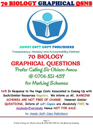 Thumbnail for 70 Biology Questions On Graphs For Kcse Revision