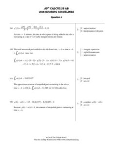 AP Calculus Ab 2018 International Practice Exam FRQ Scoring Guidelines thumbnail