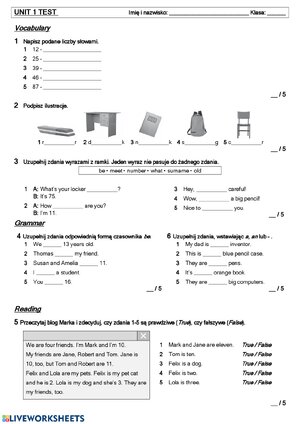 Thumbnail for Brainy 4 Unit 1 Test