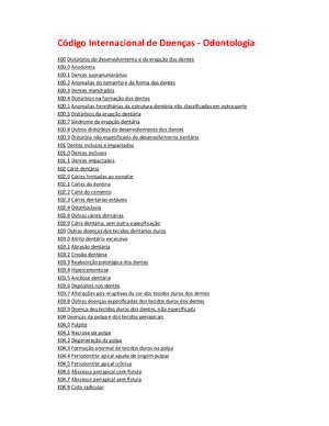 Thumbnail for CID 10 Odonto