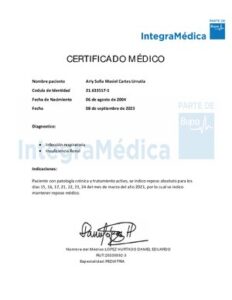 Certificado Medico Integramedica thumbnail