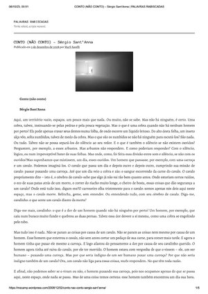 Thumbnail for Conto (NãO) Conto SéRgio Santanna