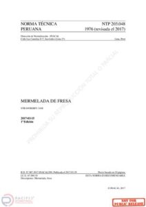 DEL 393 NTP 203 048 2017 Mermelada De Fresa thumbnail