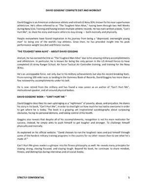 Thumbnail for David Goggins' Complete Diet And Workout