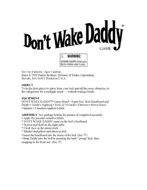 Thumbnail for Don'T Wake Daddy Instructions
