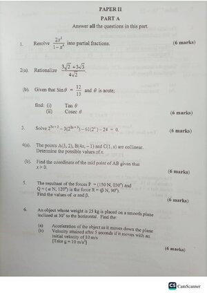 Thumbnail for Elective Maths Examinable Questions For Wassce 2024 1