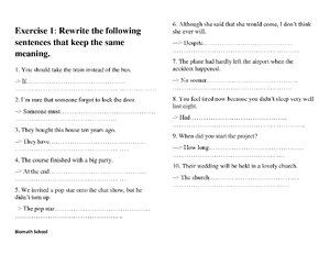 English Sentence Transformation thumbnail
