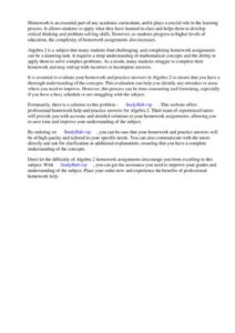 Evaluate Homework And Practice Answers Algebra 2 thumbnail