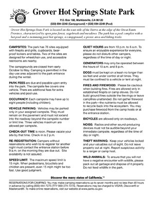 Thumbnail for Grover Hot Springs State Park Campground Map