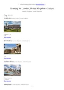 Itinerary For London, United Kingdom 2 Days 2 thumbnail