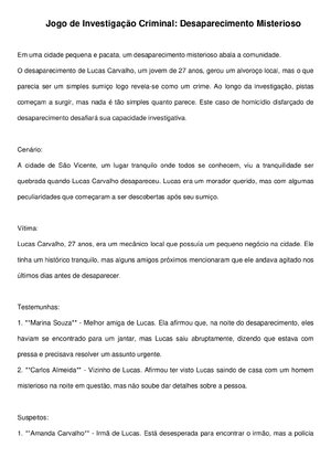 Thumbnail for Jogo Investigacao Criminal