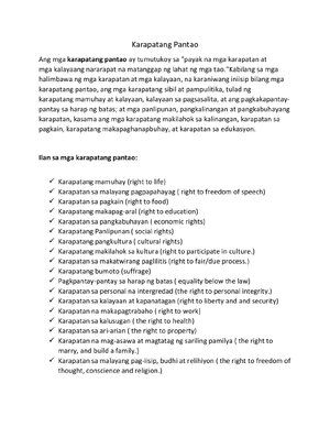 Thumbnail for Karapatang Pantao