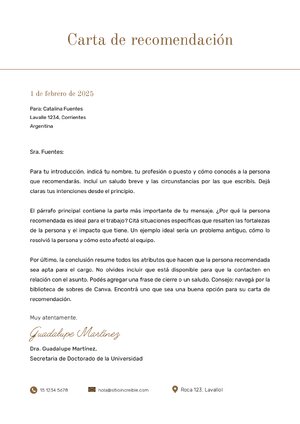 Thumbnail for Carta de recomendación